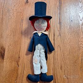 Bambola di pezza Clown Handmade Anni 80