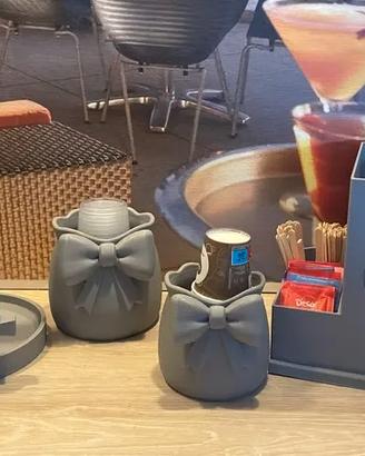 set 4 pezzi coordinati cucina caffè stampati 3d co