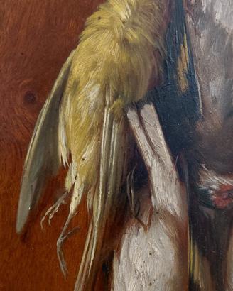 Natura morta firmata olio su tavola
