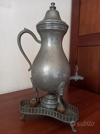 samovar realizzato in peltro 99% marca Sanazaro 
