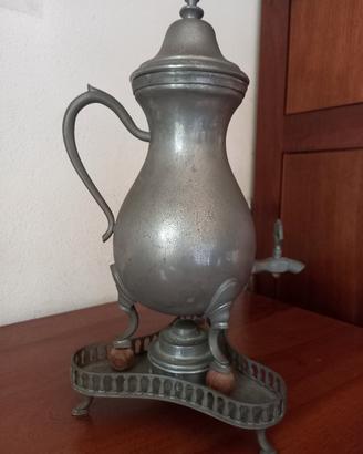 samovar realizzato in peltro 99% marca Sanazaro 