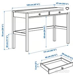 Scrivania hemnes ikea