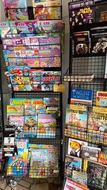 espositori per roviste gionali libri