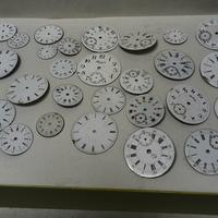 Lotto di quadranti in smalto per orologi da tasca 
