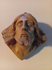 scultura viso di Gesù 