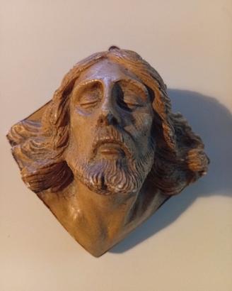 scultura viso di Gesù 
