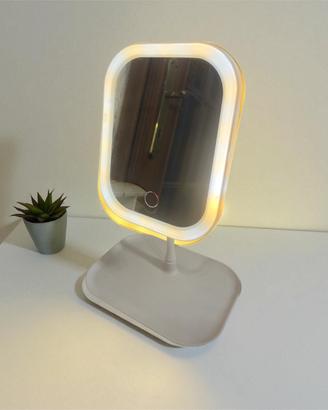Specchio LED da tavolo con luce regolabile touch