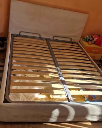 Letto Matrimoniale con contenitore + Mterasso Memo
