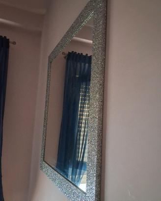 specchio  con glitter