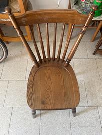 Set 5 sedie legno massello