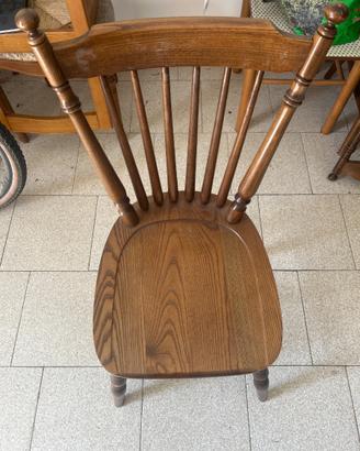 Set 5 sedie legno massello