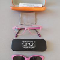 Occhiali da vista bambina con clip-on magnetica