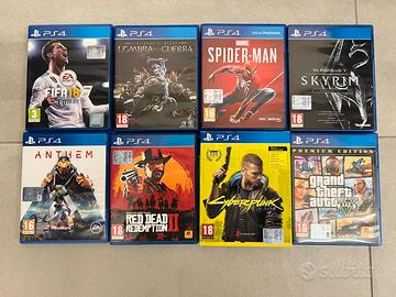 Giochi PS4 singoli o set