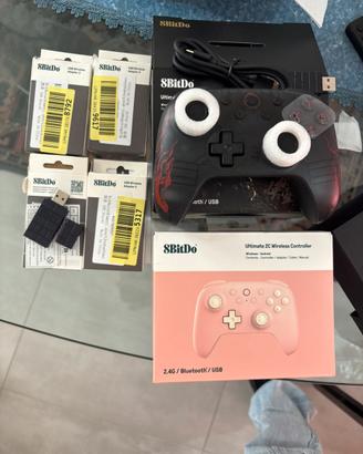 2 Controller wireless+4 adattatori usb x console