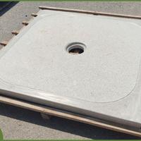 Piatto Doccia in Marmo di Trani cm. 80x80x4 h.