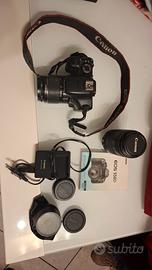 canon 550d + ob 18-55 + ob 55-250 + ob fisheye 