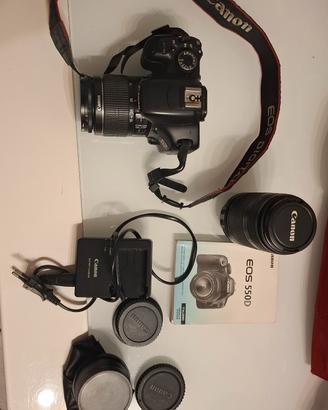 canon 550d + ob 18-55 + ob 55-250 + ob fisheye 