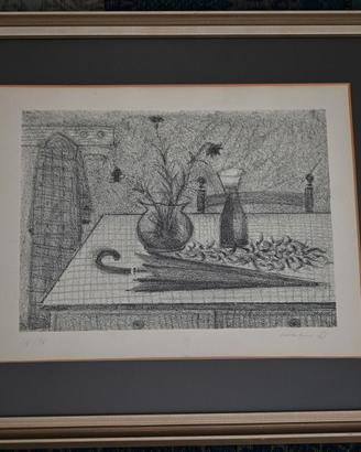 Mario Mafai natura morta con ombrello 1955