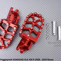 Poggiapiedi KAWASAKI KLX 450 R 2008 - 2024 Rosso