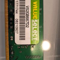 RAM DDR2 Corsair ValueSelect 2GB