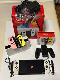 Nintendo Switch Oled bianca+ 2 Joycon + 256 Gb