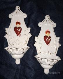 Coppia Acquasantiere Ginori primi 900