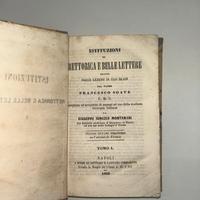 Istituzioni di Rettorica e Belle Lettere - 1862