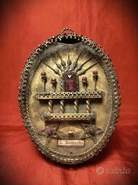 RELIQUIARIO DI SAN BERNARDO- 1800/XIX -  10cm