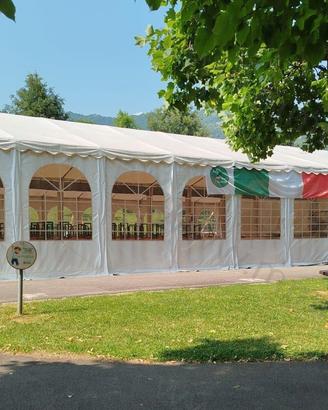 Tendoni per Feste, Eventi 8 x 20 x 3/4,4 mt prof.