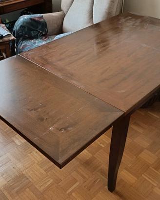 Tavolo 120x80 allungabile a 200 in legno