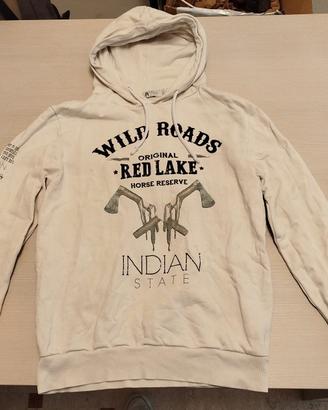 felpa con cappuccio indian state, old wild west 