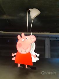 Lampadario artigianale Peppa Pig