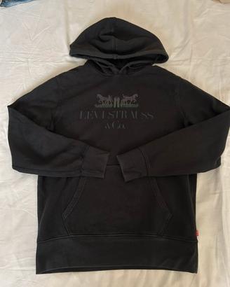 Felpa con cappuccio Levi’s nera – Taglia S