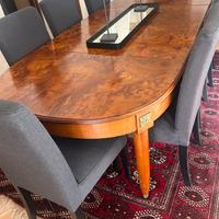 Tavolo pranzo legno e radica