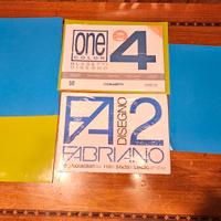 Set 2 album da disegno nuovi con cartelline 