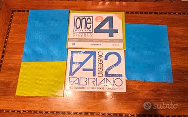 Set 2 album da disegno nuovi con cartelline 