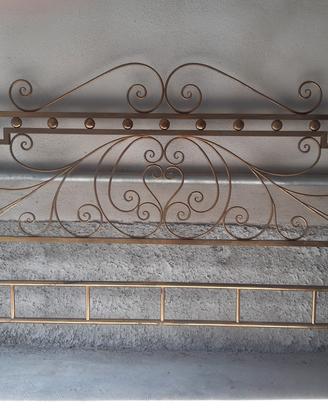 letto in ottone anni 60