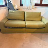 Divano letto verde 2 piazze