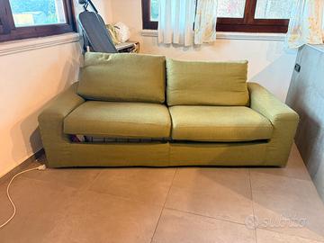 Divano letto verde 2 piazze