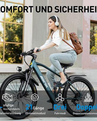 GT900 Bici Elettrica Uomo Donna da 26", 7/21 NUOVA