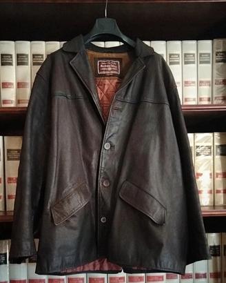 Giacca uomo in vera pelle Marlboro Classics Tg XL