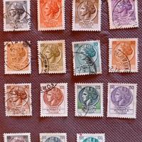 Lotto 15 francobolli (serie Siracusana)