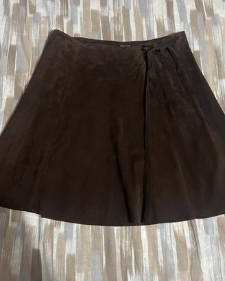 Gonna a portafoglio vera pelle