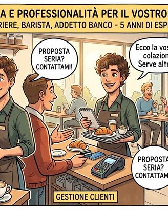 Cameriere/Barista/Addetto al banco - 5 anni di at