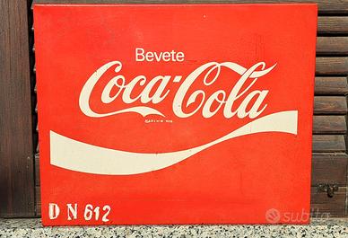 Insegna Coca-Cola vintage anni 70/80