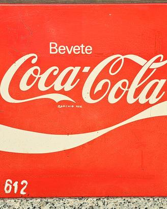 Insegna Coca-Cola vintage anni 70/80
