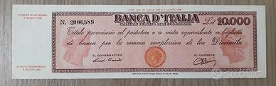 Banconota Italiana 10.000 Lire Titolo Provvisorio 