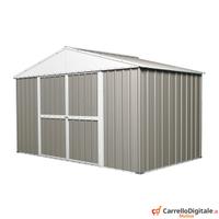 Capanno box esterno lamiera 360x175cm grigio chia