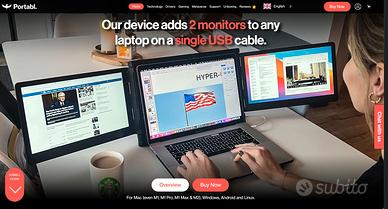 Dual Monitor Portabl *prezzo a convenire