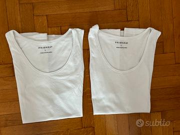Set 2 Canotte  PRIMARK Taglia L cotone  Nuove